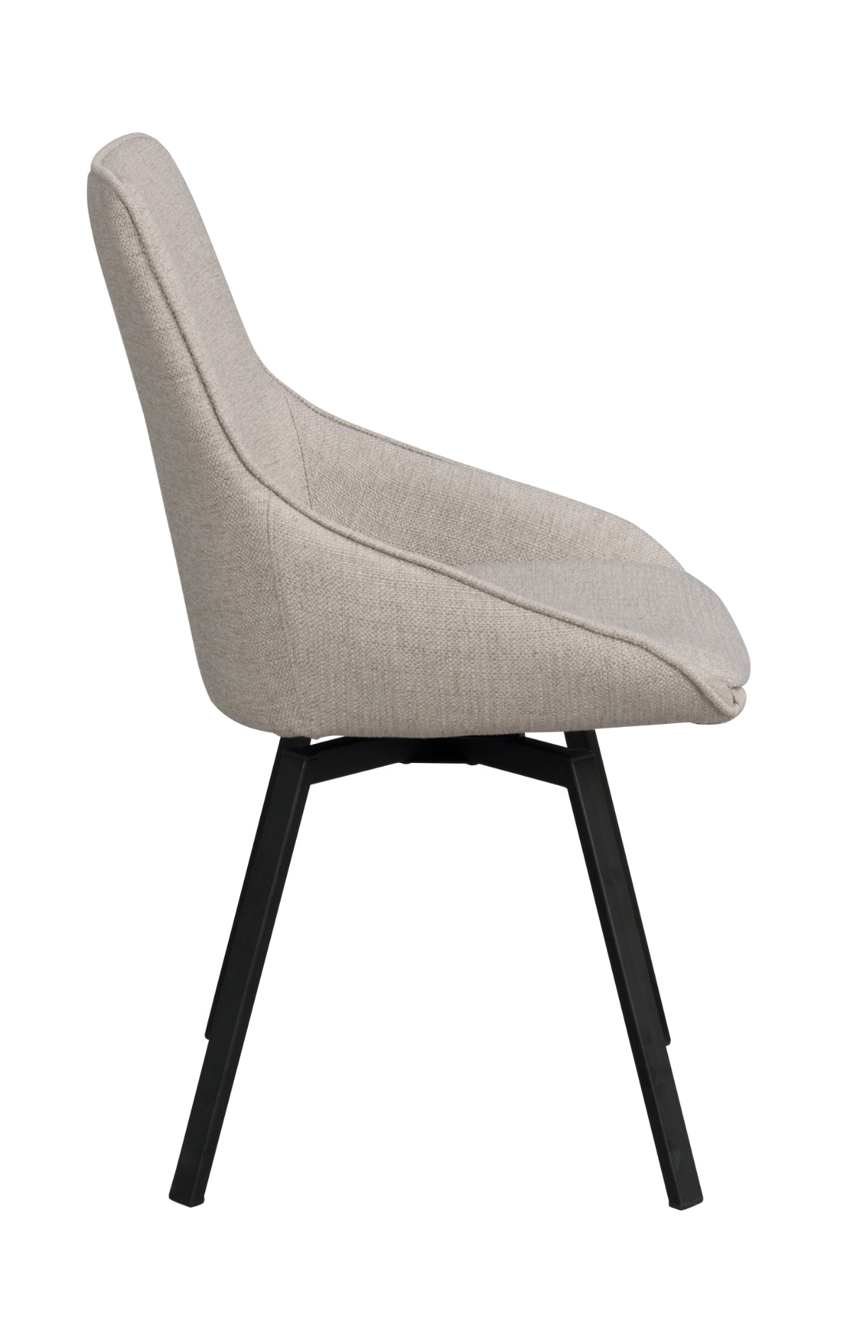 ALISON Swivel Beige Set of 2 Chairs