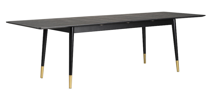 FENWOOD Black Extanding Table 180CM to 260CM, ROWICO- D40Studio