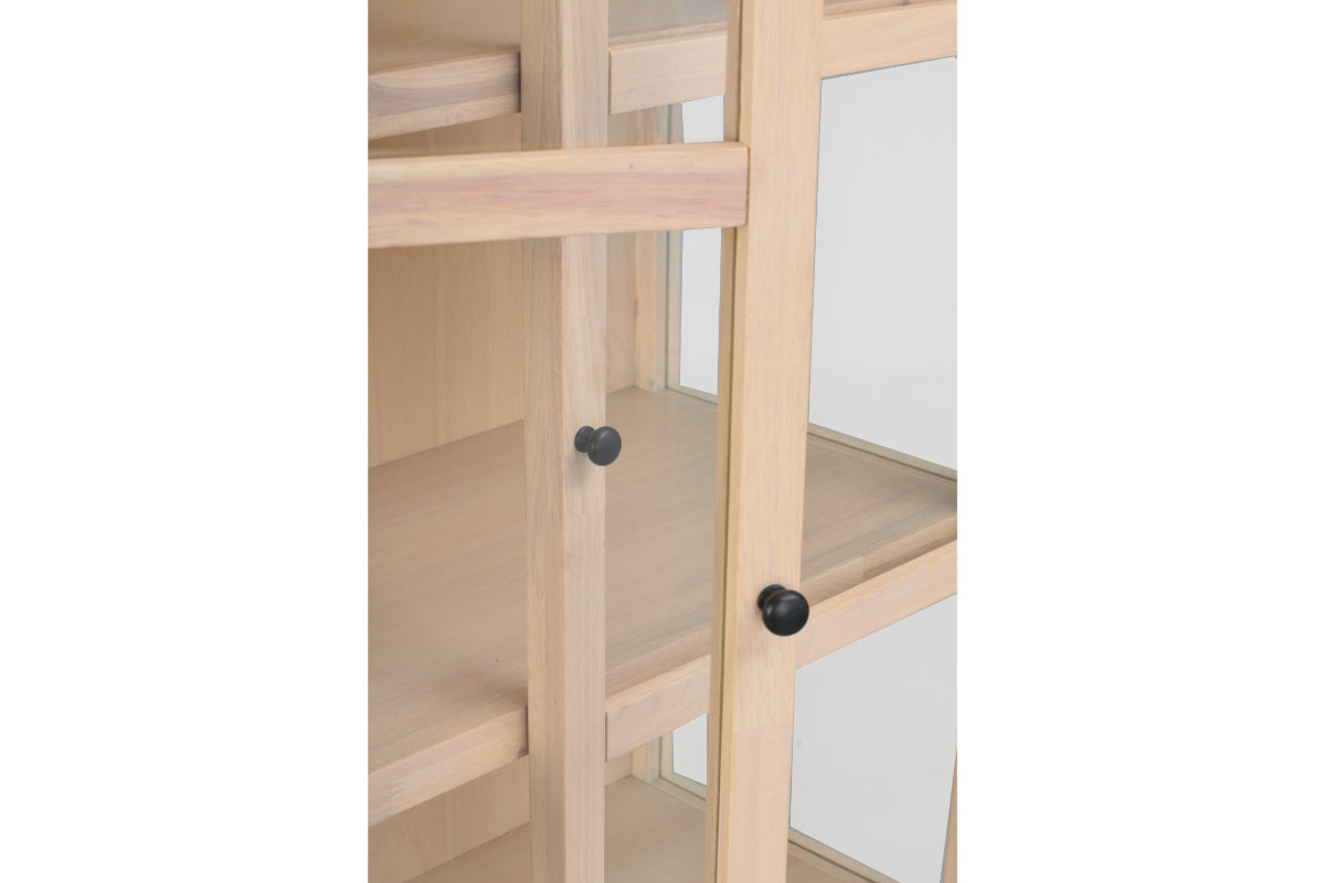 MARSHALLE Wood Glass Cabinet 85CM