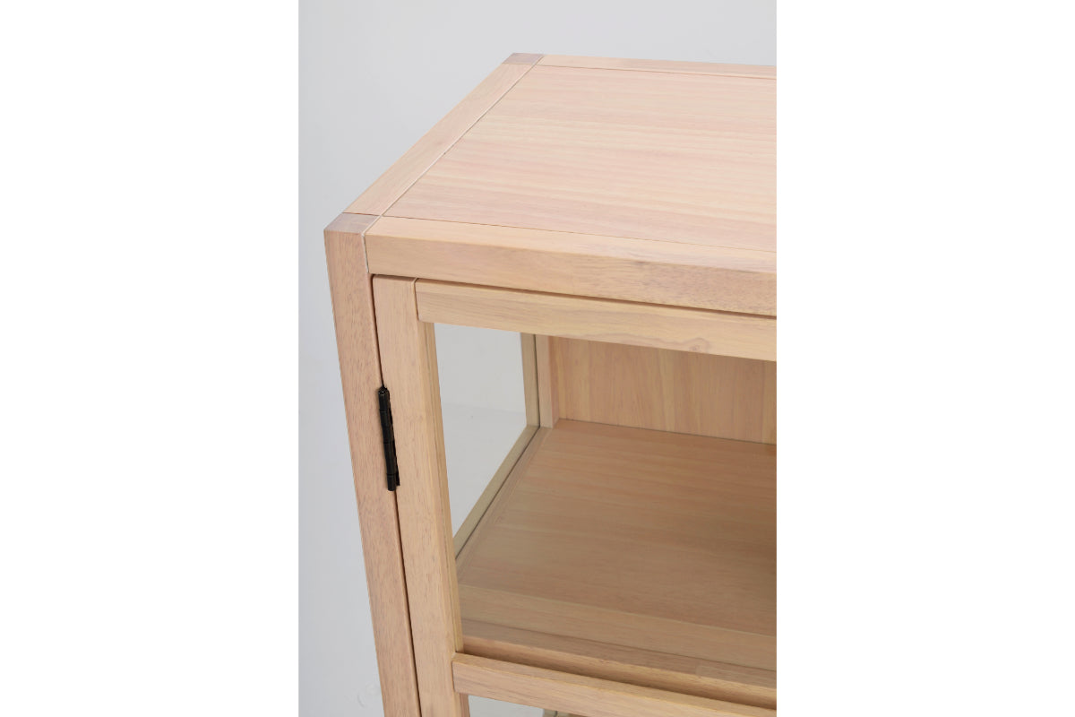 MARSHALLE Wood Glass Cabinet 85CM