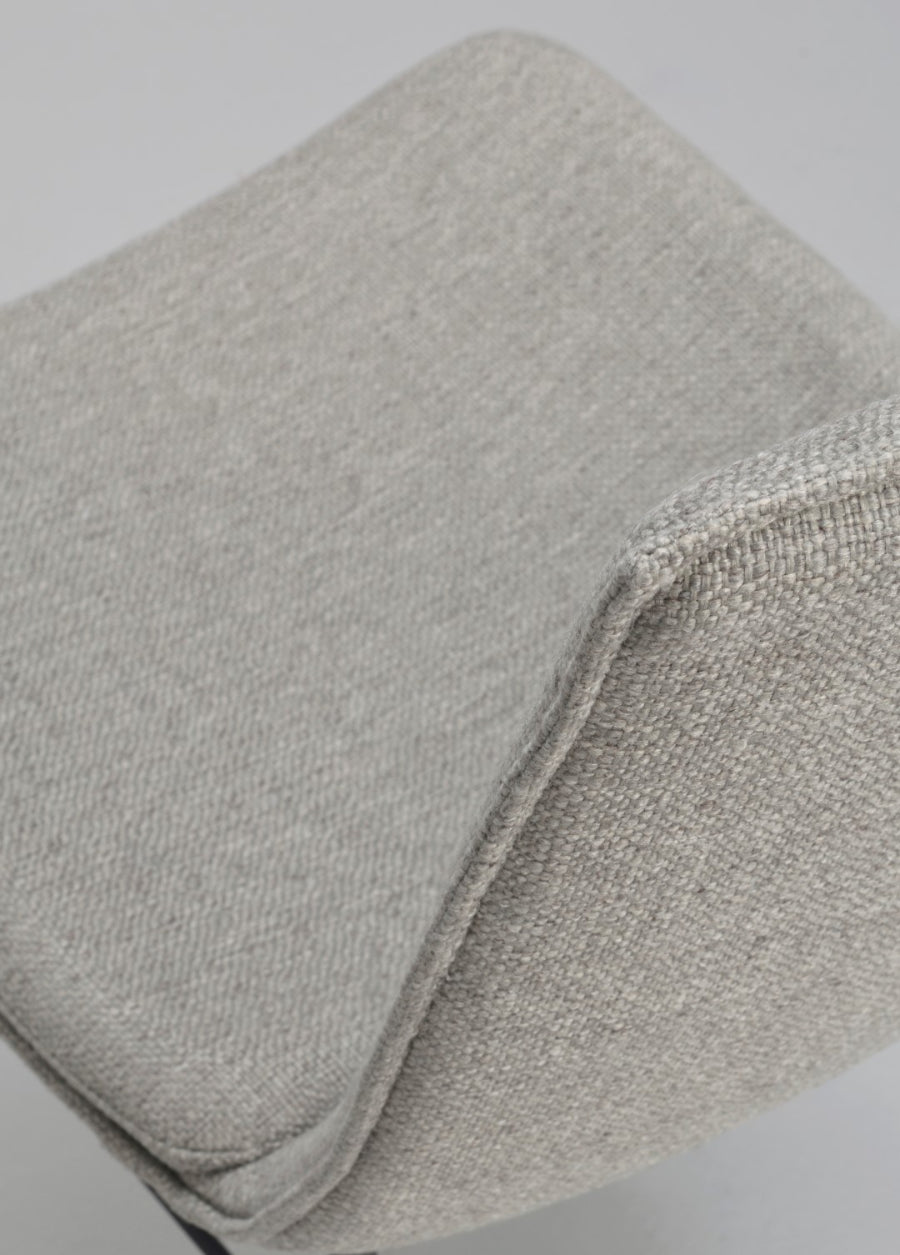 LOWELL Set of 2 Grey Swivel Chairs