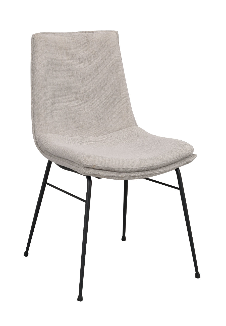 LOWELL Set of 2 Grey Chairs