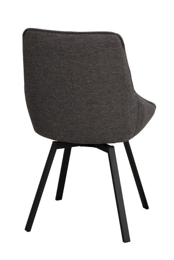 ALISON Swivel Grey Set of 2 Chairs