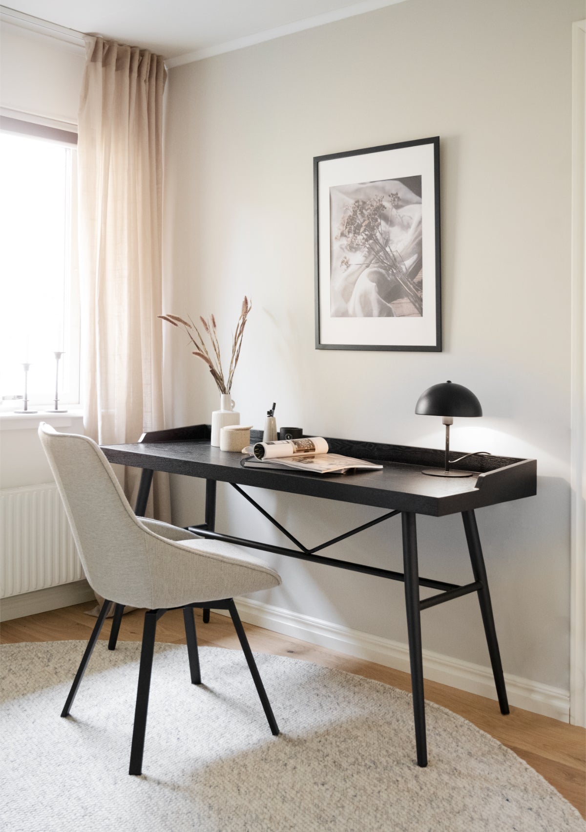 ALISON Swivel Beige Set of 2 Chairs