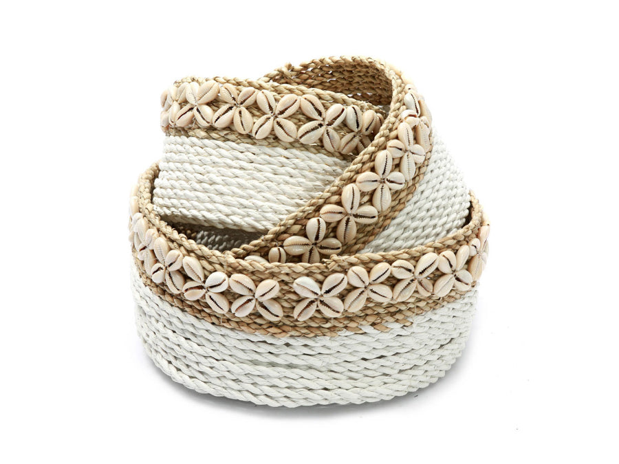 SUNDAY White Basket - Set of 3