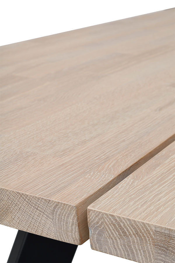 FRED OAK Dining Table 240CM, ROWICO- D40Studio