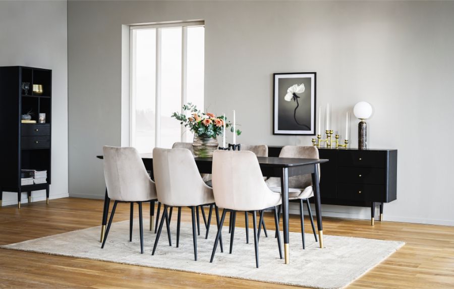 Set 2 Scaune SIERRA Catifea