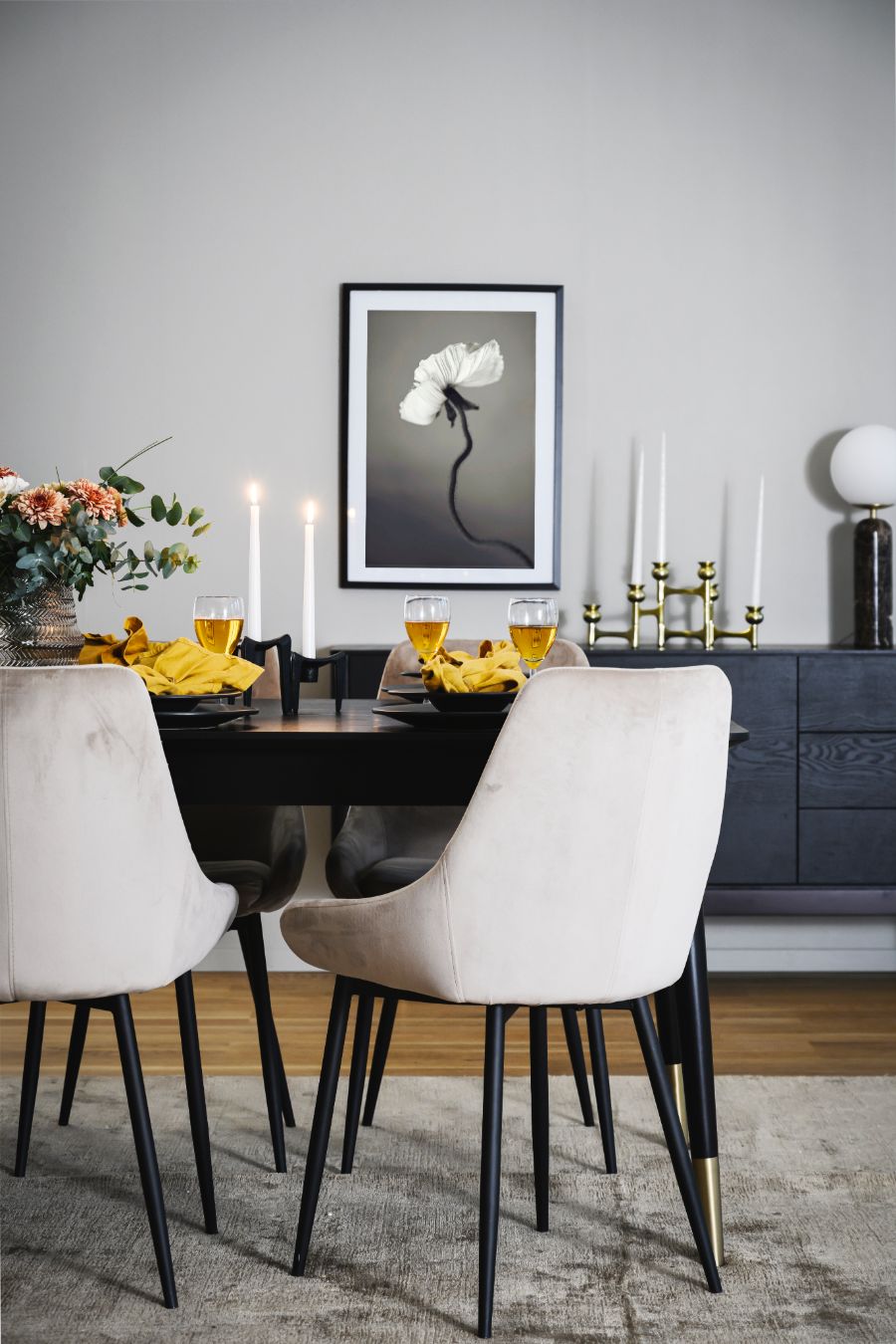 Set 2 Scaune SIERRA Catifea