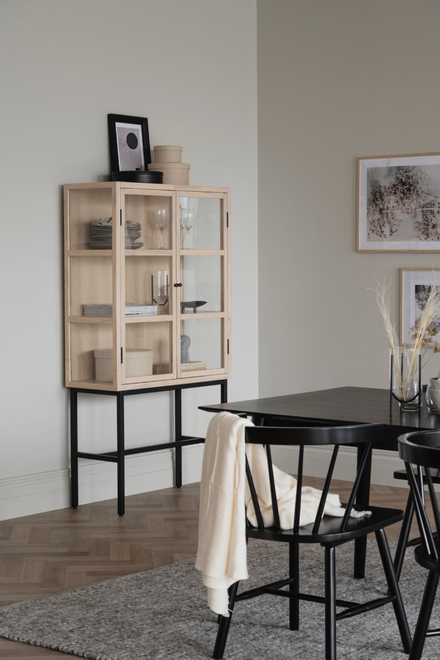 LOTTA Masa de Sufragerie Neagra 180 CM