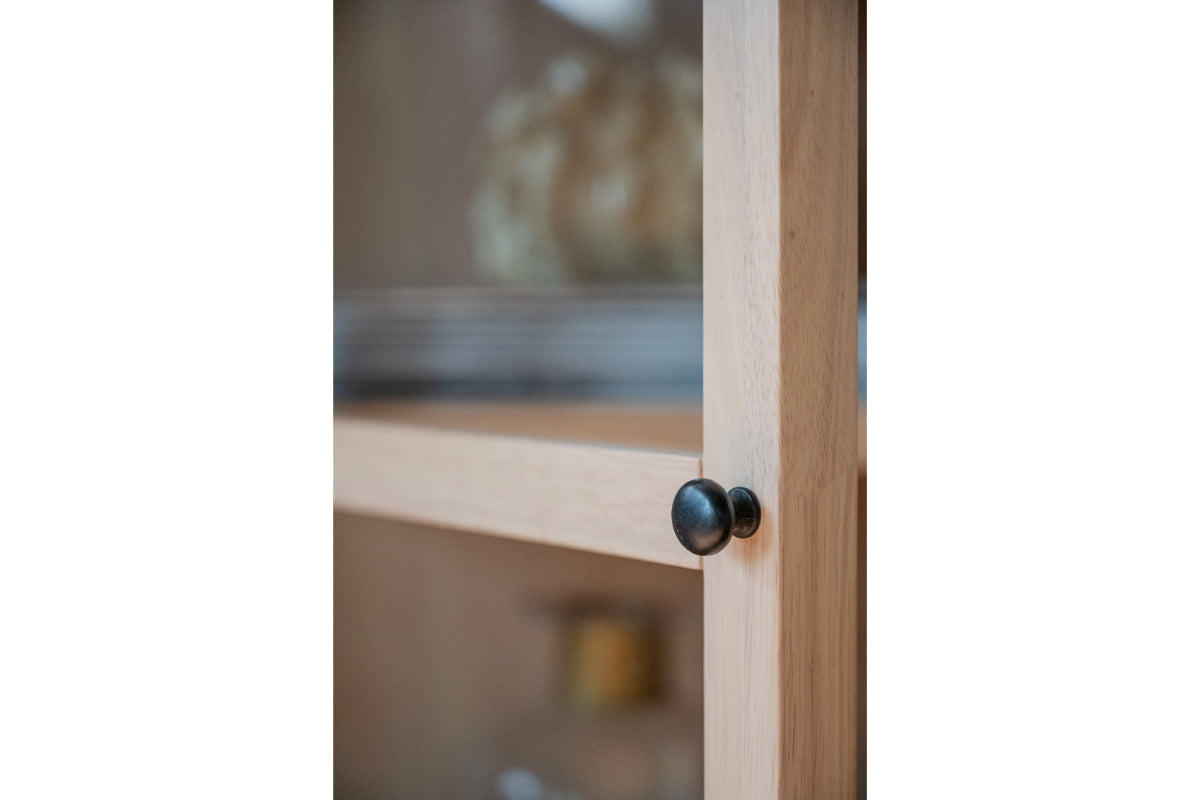 MARSHALLE Wood Glass Cabinet 85CM