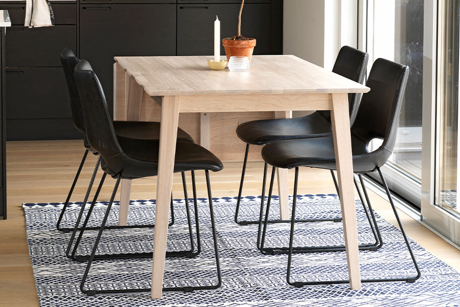 MANNING Set 2 Scaune Negre