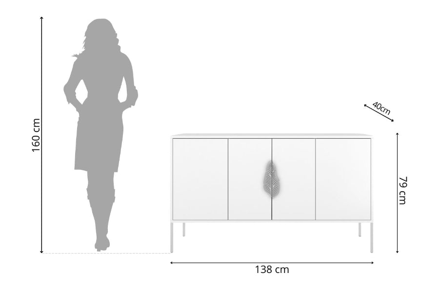 MERLIN Sideboard 138cm