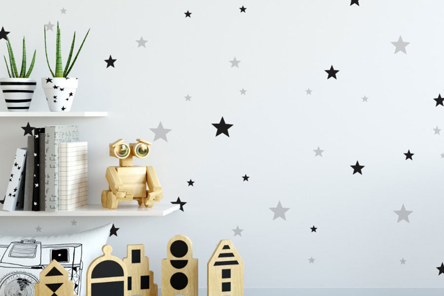 1 2 3… SET! Stars Classic Wall Sticker Set