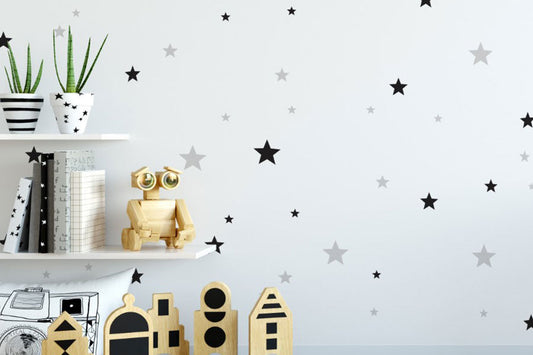 1 2 3… SET! Stars Classic Wall Sticker Set