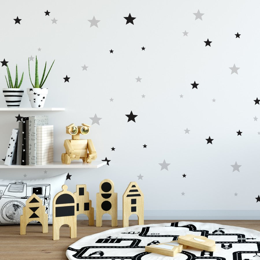 1 2 3… SET! Stars Classic Wall Sticker Set