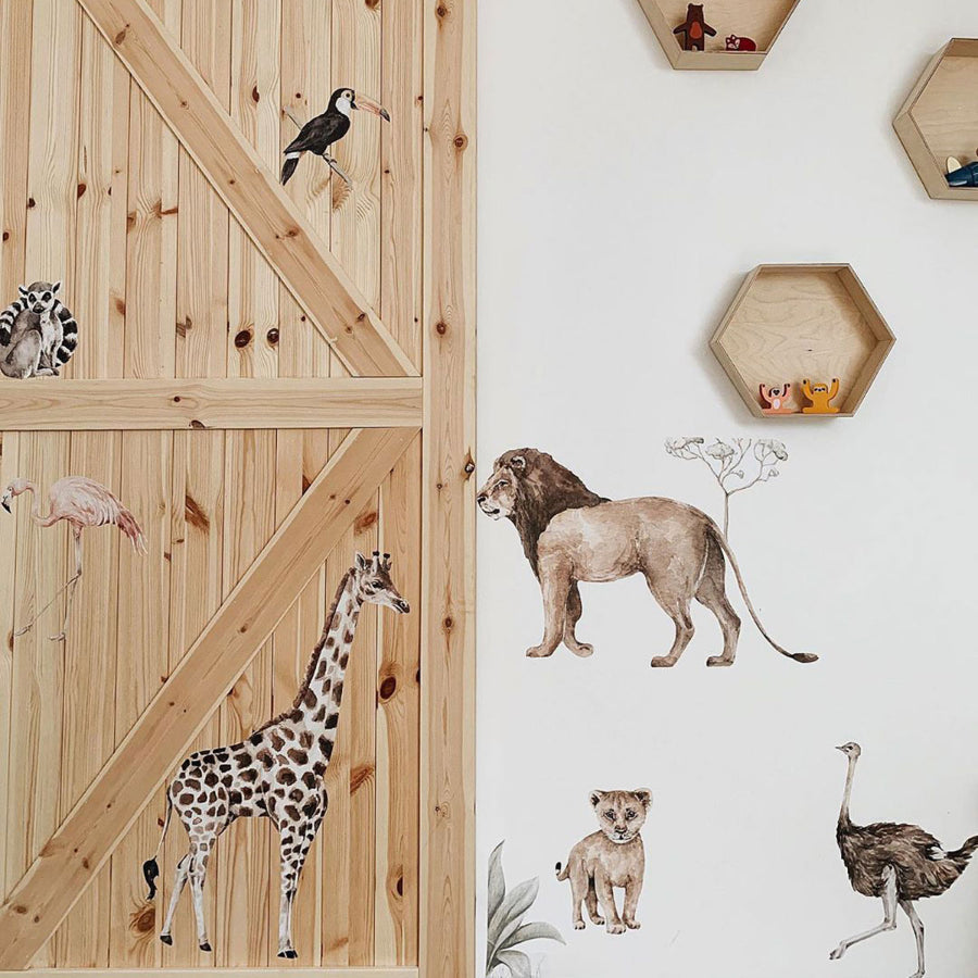 Autocolant de perete SAVANNA Wonderland Set