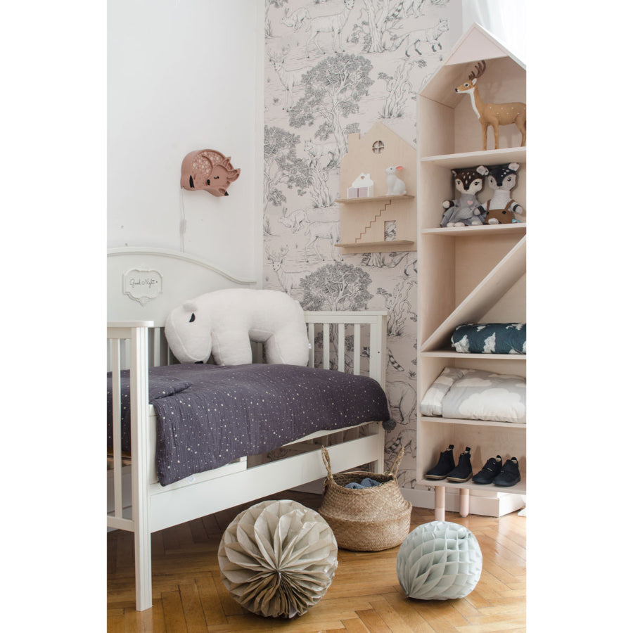 ANIMALS On White Wallpaper