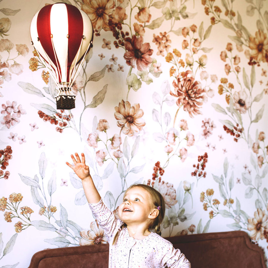 AUTUMN Meadow White Wallpaper