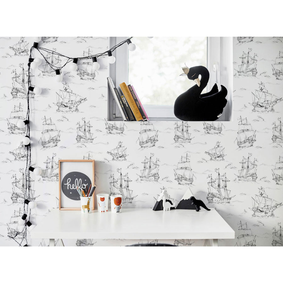 Imagini de fundal cu nave alb-negru