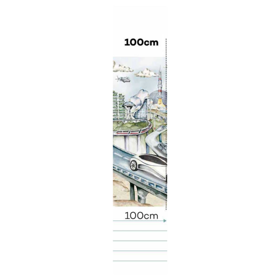 Tapet Evolution INDUSTRIAL / De la viitor la trecut - 100CM