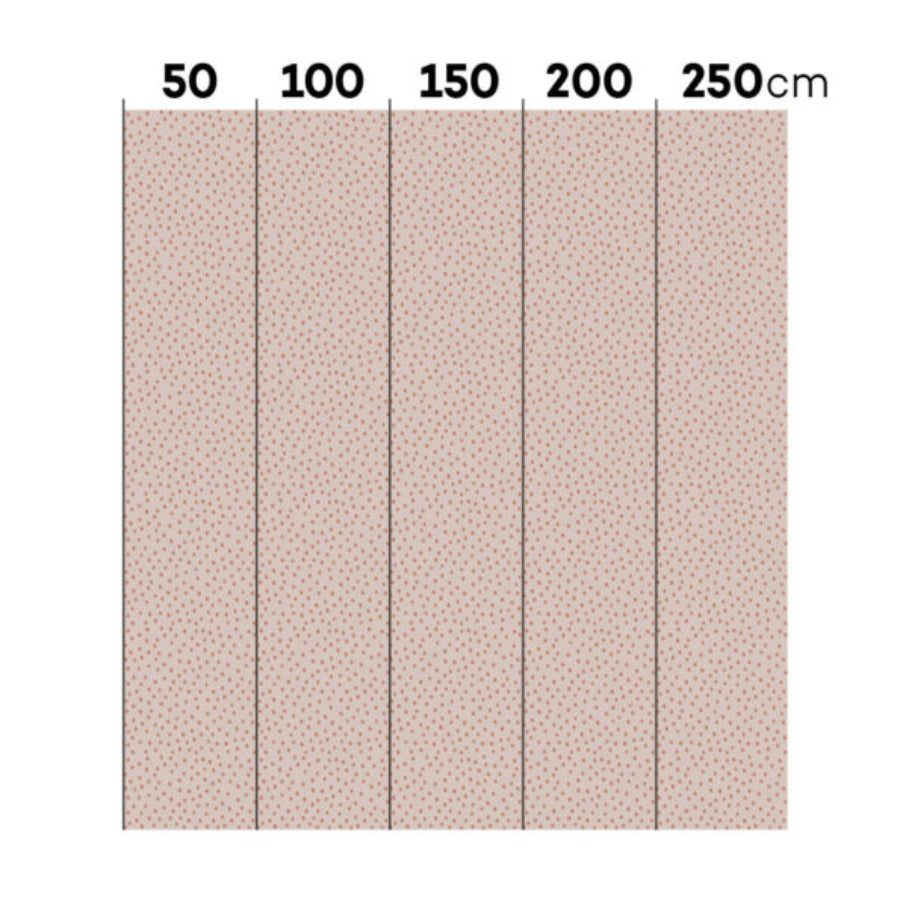 SIMPLE Irregular Dots on Powder Pink Brick Wallpaper