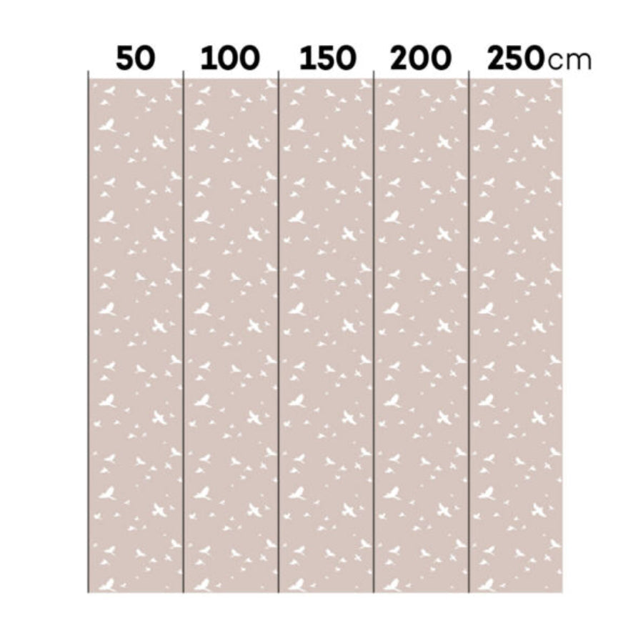 SIMPLE Birds on Powder Pink Wallpaper
