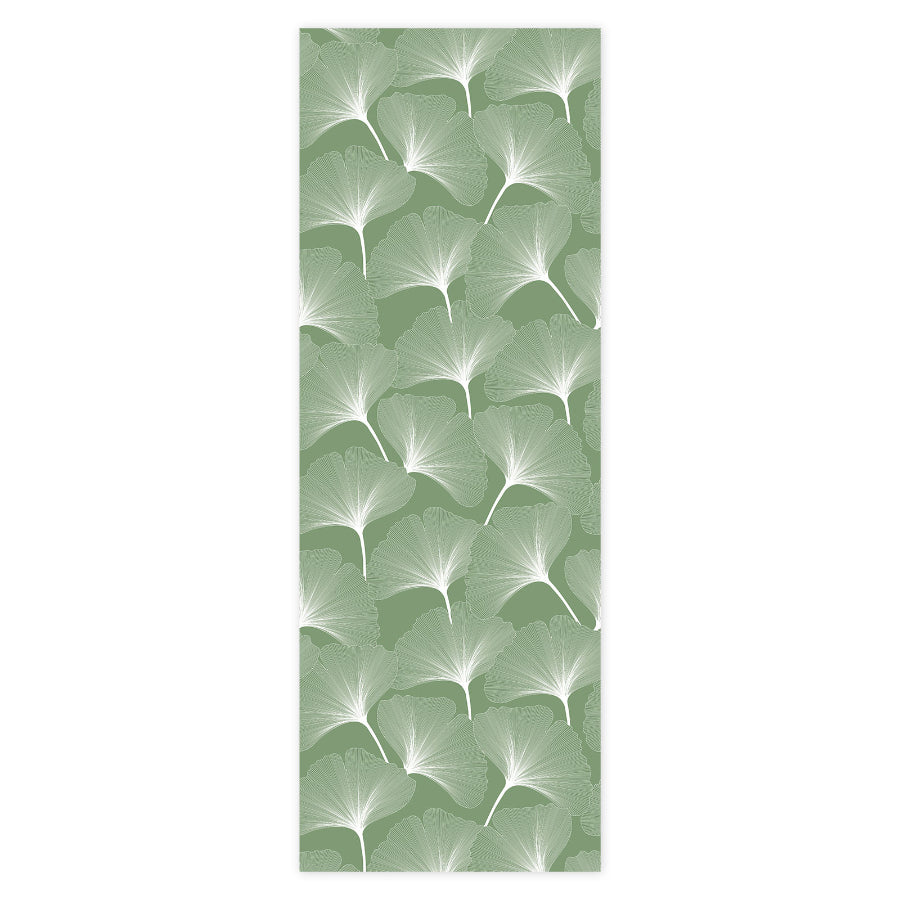 CLASSIC Big Gingko Pattern Green Wallpaper