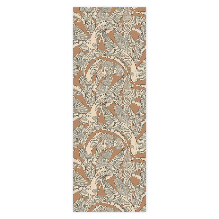 CLASSIC Big Palm Leaves Ivory Cinnamon Wallpaper