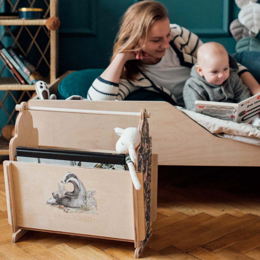LITTLE Helper / Coș de organizare Cute Forest Animals Bursuc