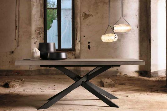 Masă de sufragerie extensibilă centrală DAVIS