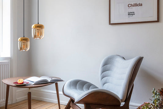 ACORN Amber Brass Pendant Light