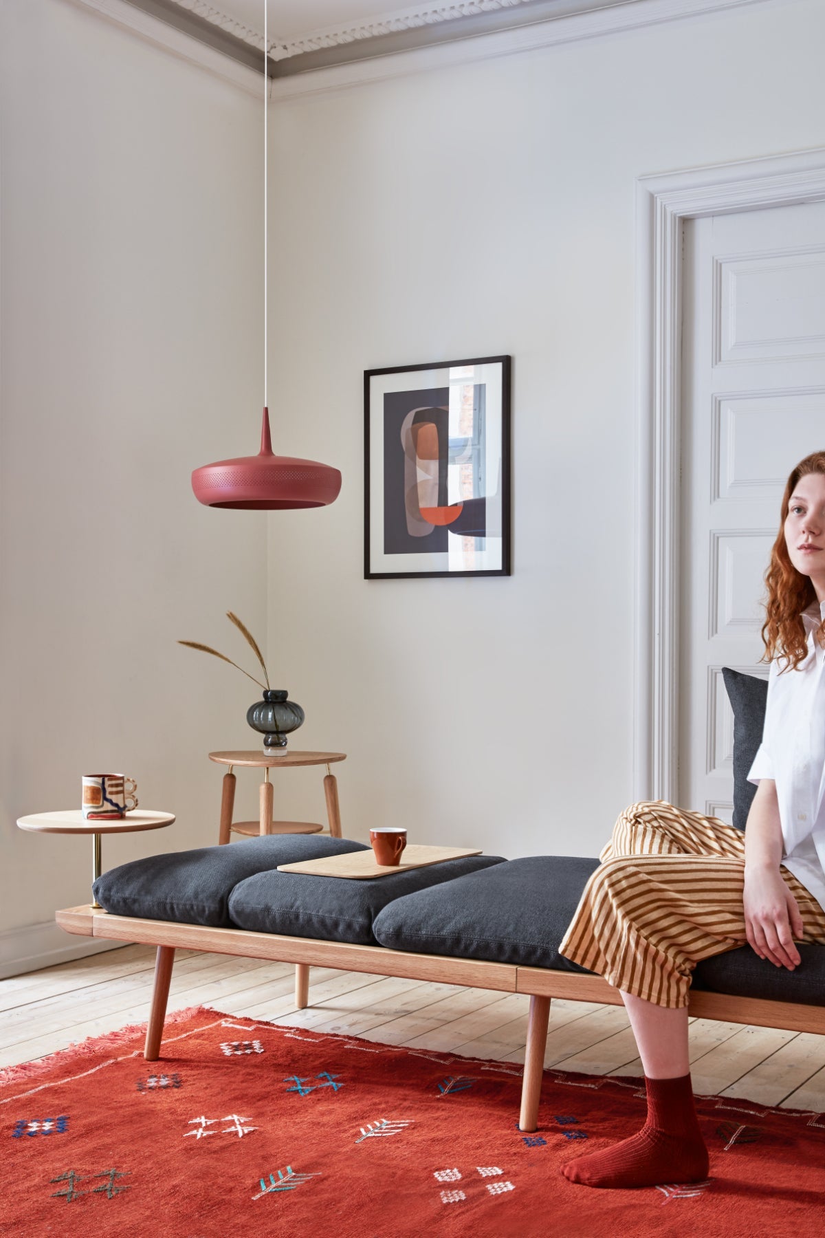 CLAVA DINE Pendant, Red Earth