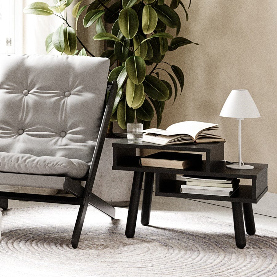 HAKO Black Bedside Table 60CM