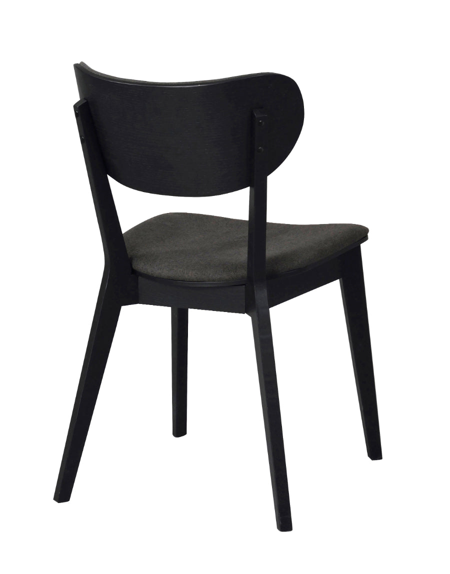 KATO Set of 2 Black Oak Chairs