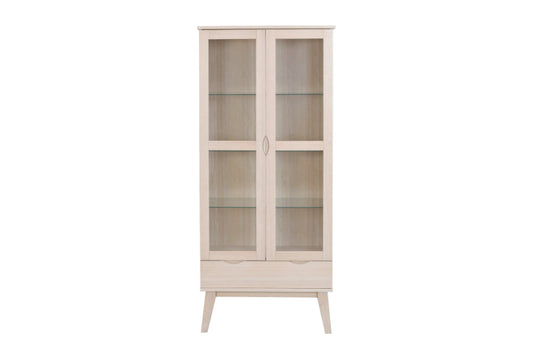 FILIPPA Glass Cabinet with Drawer