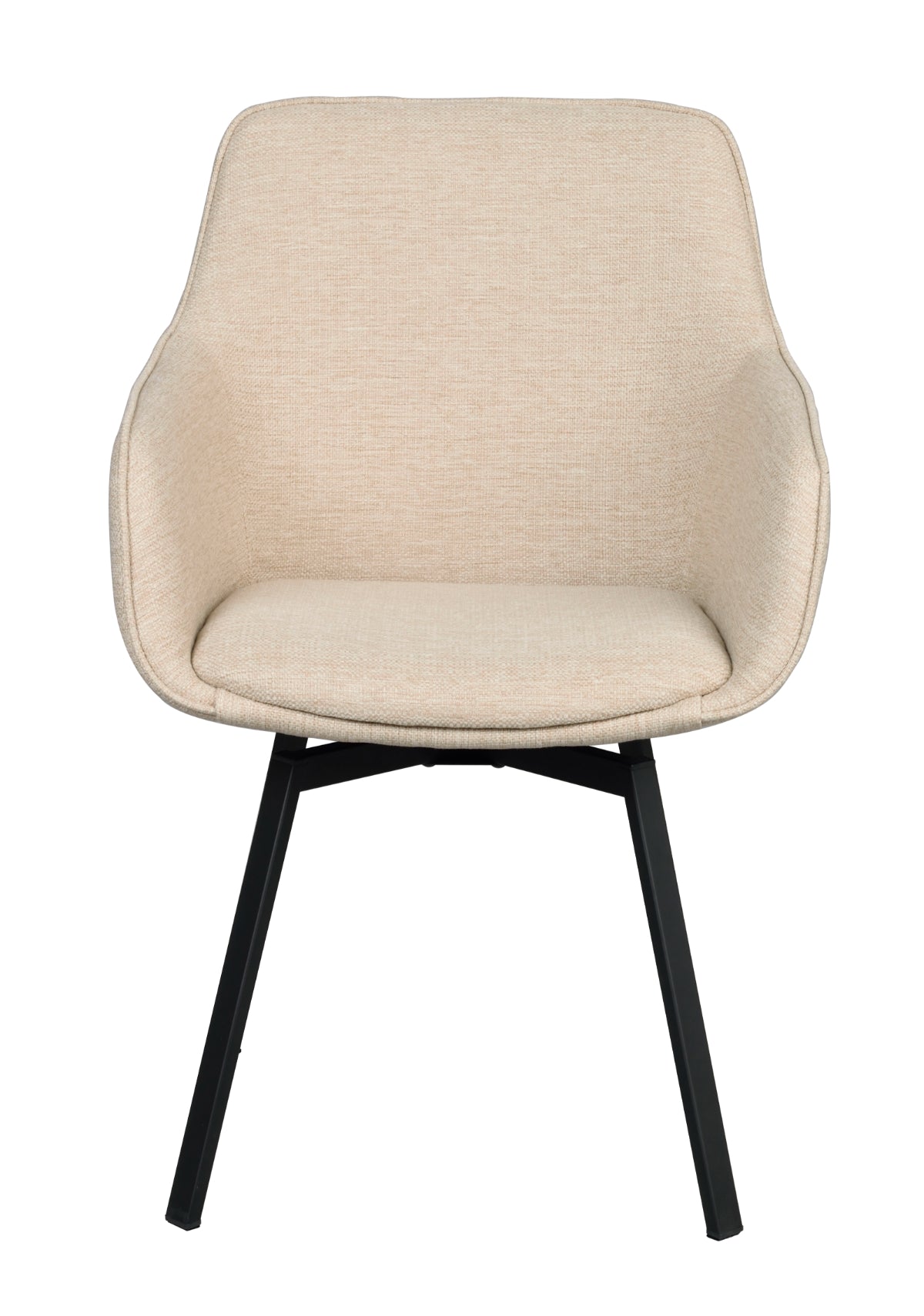 ALISON Swivel Light Beige Set of 2 Armchairs