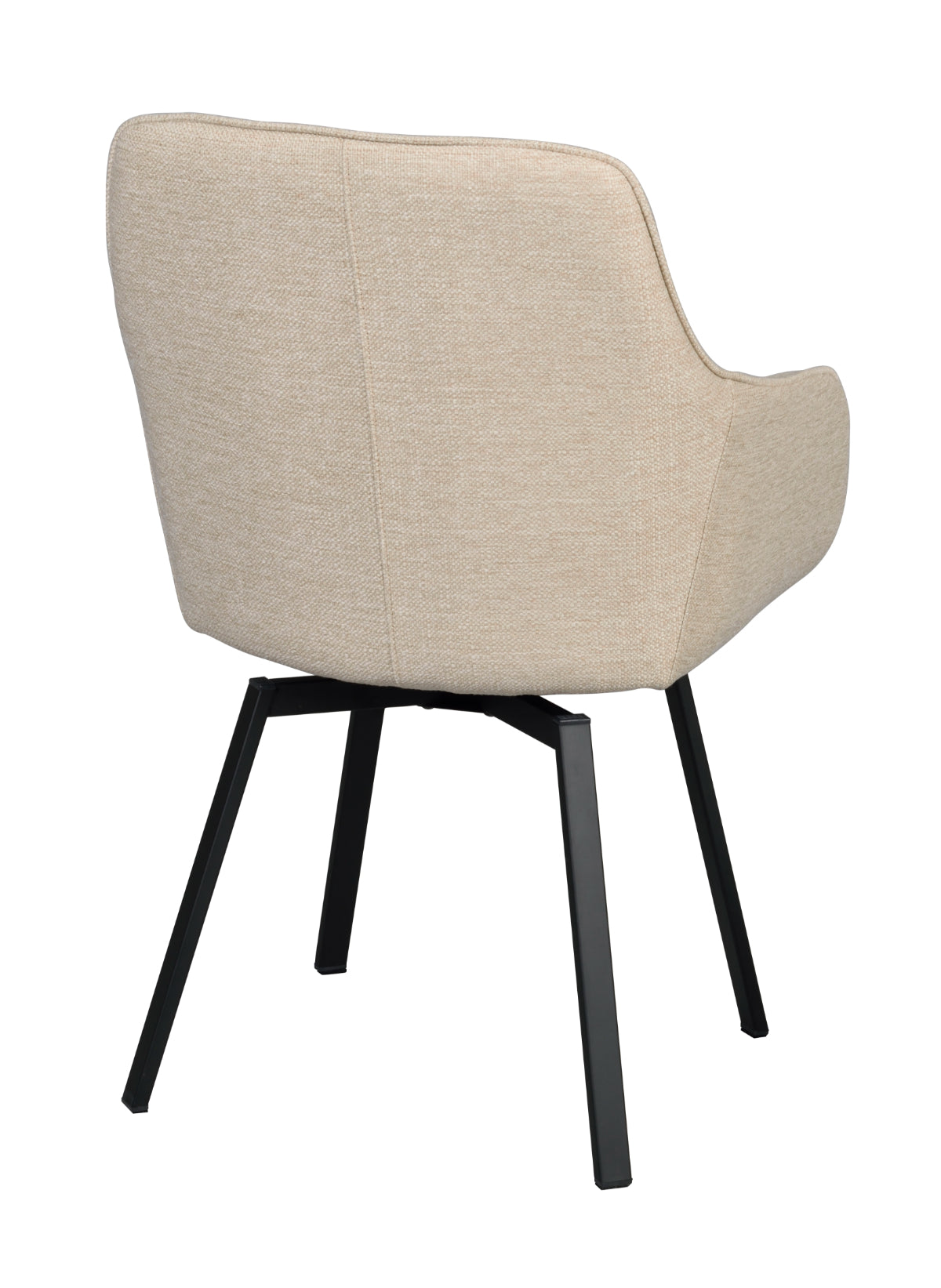 ALISON Swivel Light Beige Set of 2 Armchairs