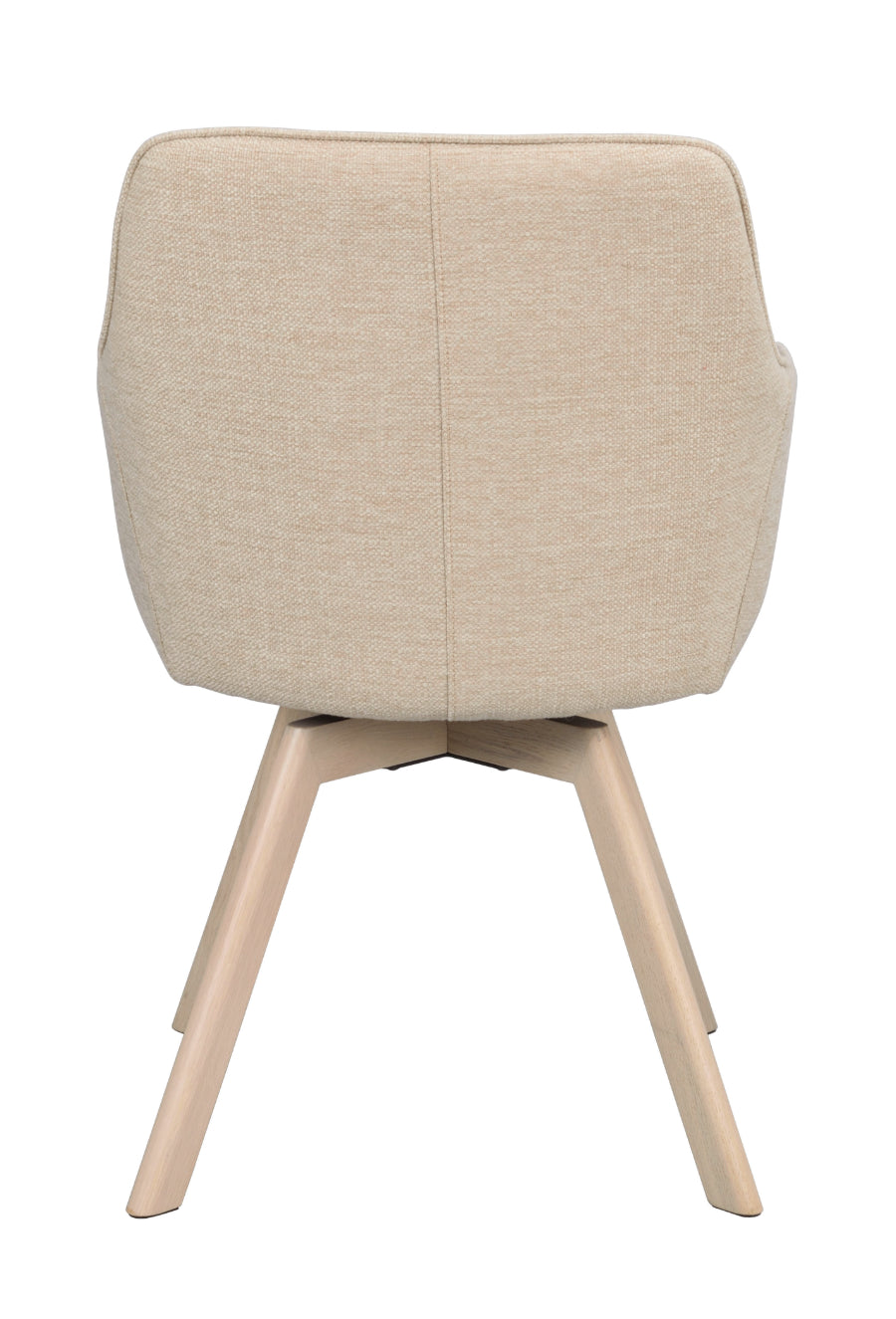 ALISON Swivel Light Beige Set of 2 Armchairs