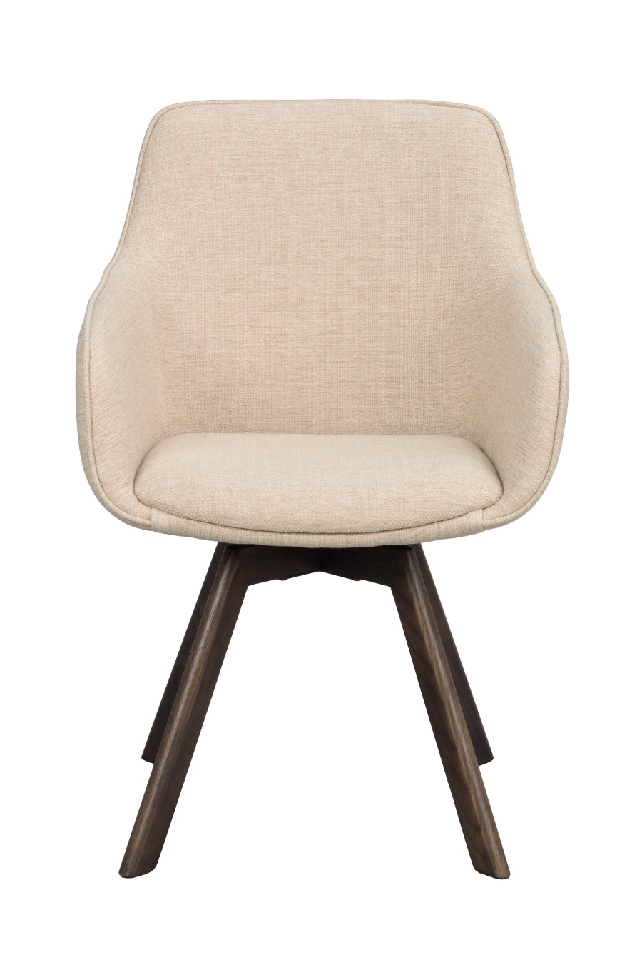 ALISON Swivel Light Beige Set of 2 Armchairs