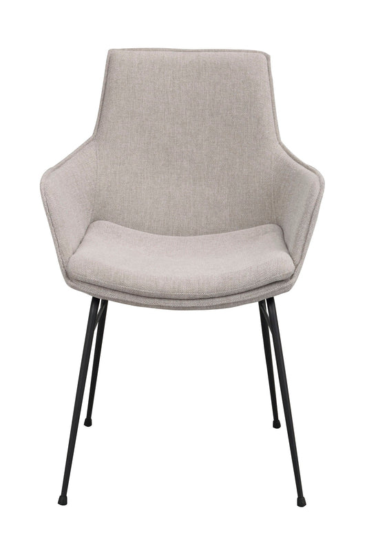 LOWELL Grey Armchair - Set of 2