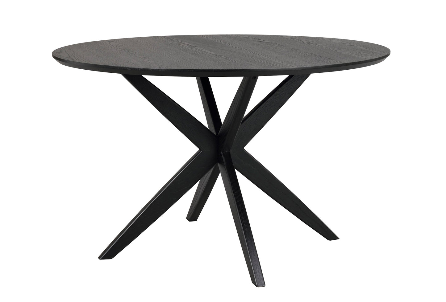 CALVERTON Round Black Table Ø120 CM