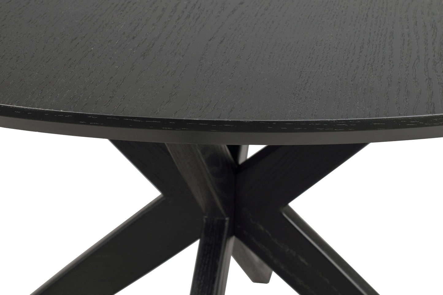 CALVERTON Round Black Table Ø120 CM