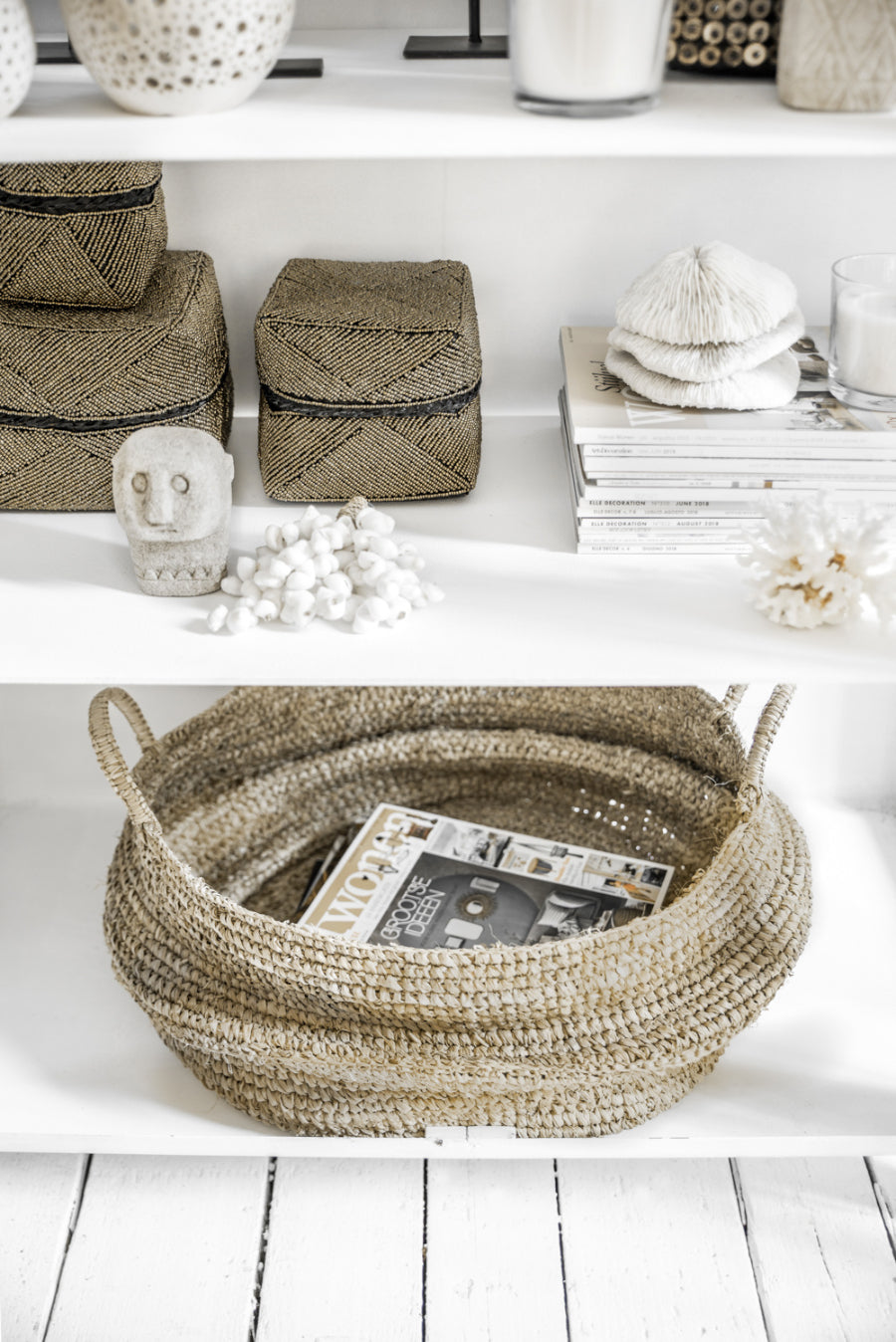 BEADED Basket - Set of 3