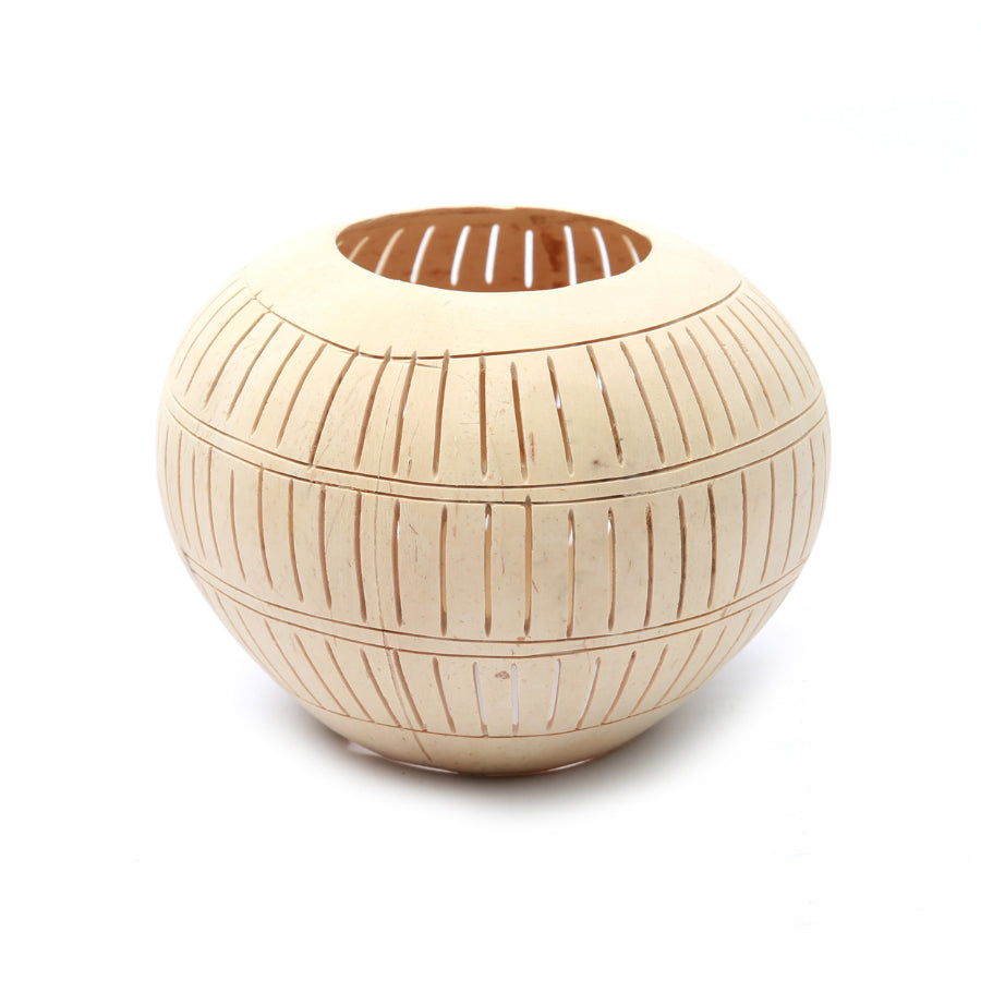 COCONUT Stripe Candle Holder