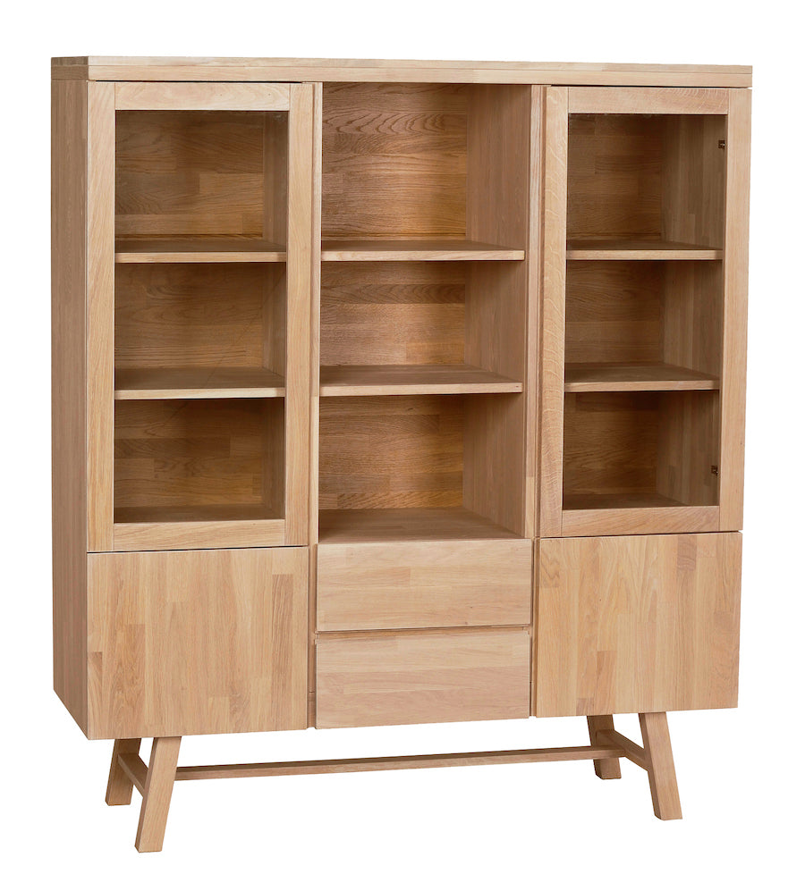 BROOKLYN Oak Vitrine 130 CM