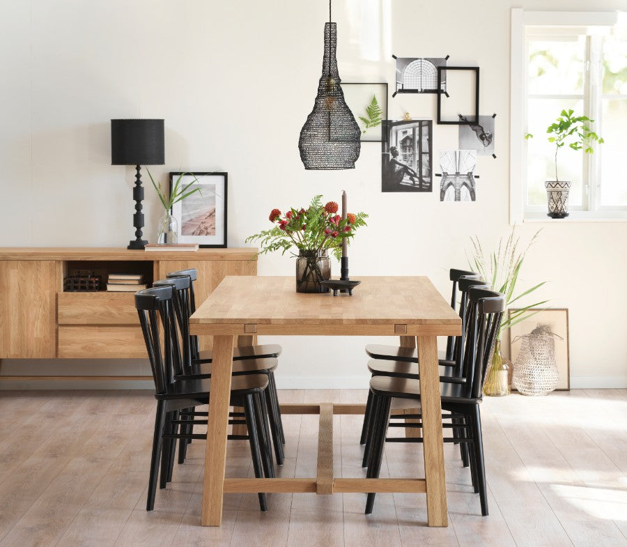 BROOKLYN OAK Dining Table 220/320CM, ROWICO- D40Studio