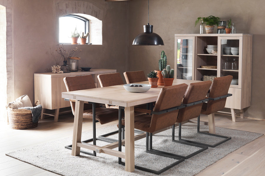 BROOKLYN OAK Dining Table 220/320CM, ROWICO- D40Studio