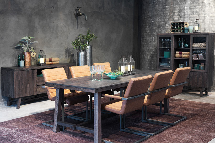 BROOKLYN OAK Dining Table 220/320CM, ROWICO- D40Studio