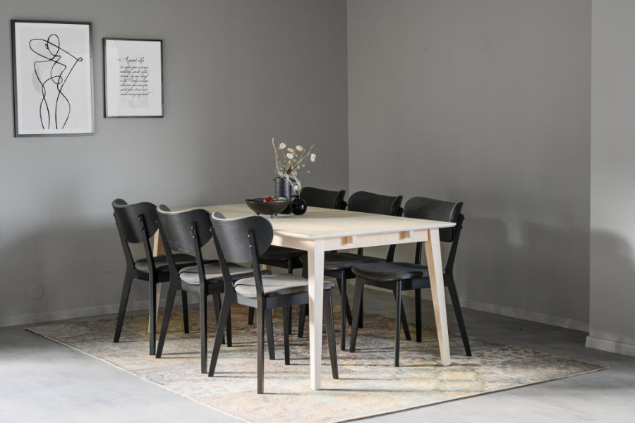 KATO Set of 2 Black Oak Chairs
