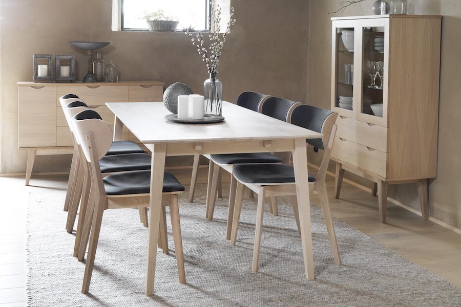 FILIPPA Oak Dining Table 180CM/230CM/280CM, ROWICO- D40Studio